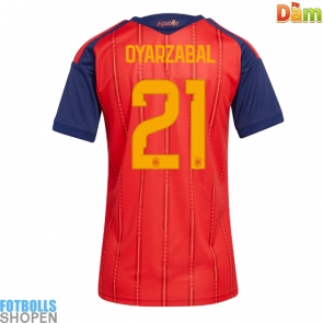 Billiga Spanien Mikel Oyarzabal #21 Hemmatröja Dam VM 2026 Kortärmad